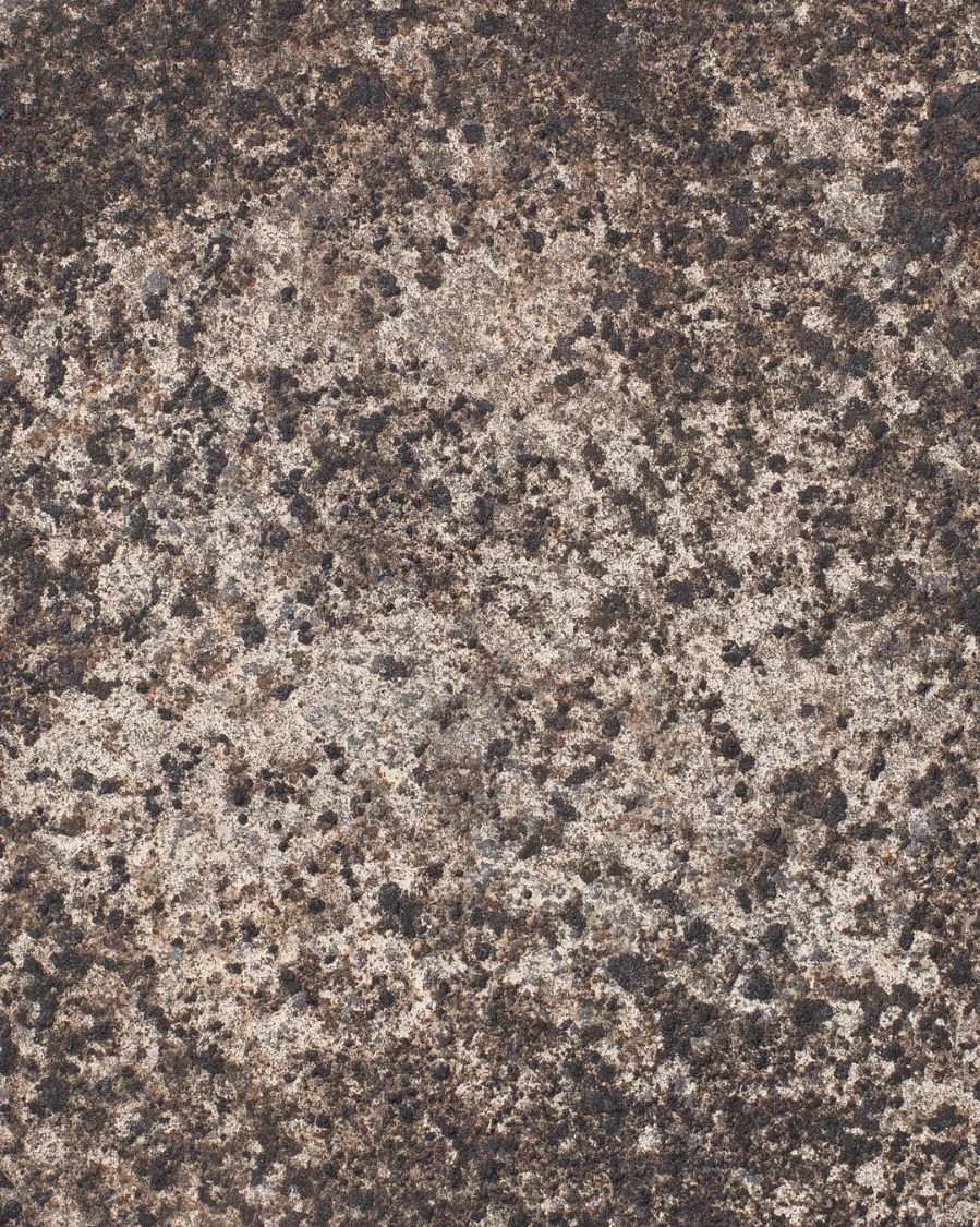 Close-up of the mottled clay surface of Plate IV by Louis Vincent