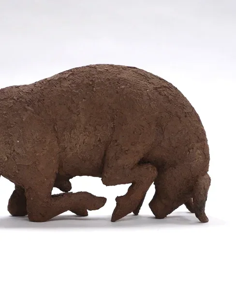 Bowing Bull by Zahed Tajeddin